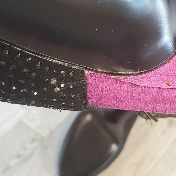 STEVE MADDEN Sexy Studded Peep-Toe Platform Slingback‎ Multi-Color Women 9.5 US. - Picture 11 of 12